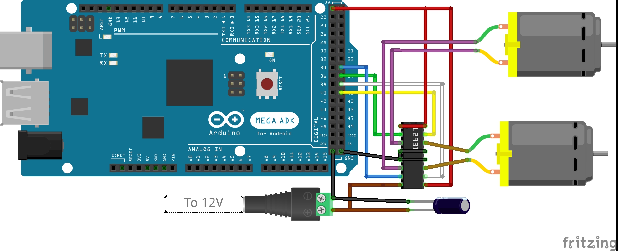 Scorbot Arduino One Driver Fritzing Sketch