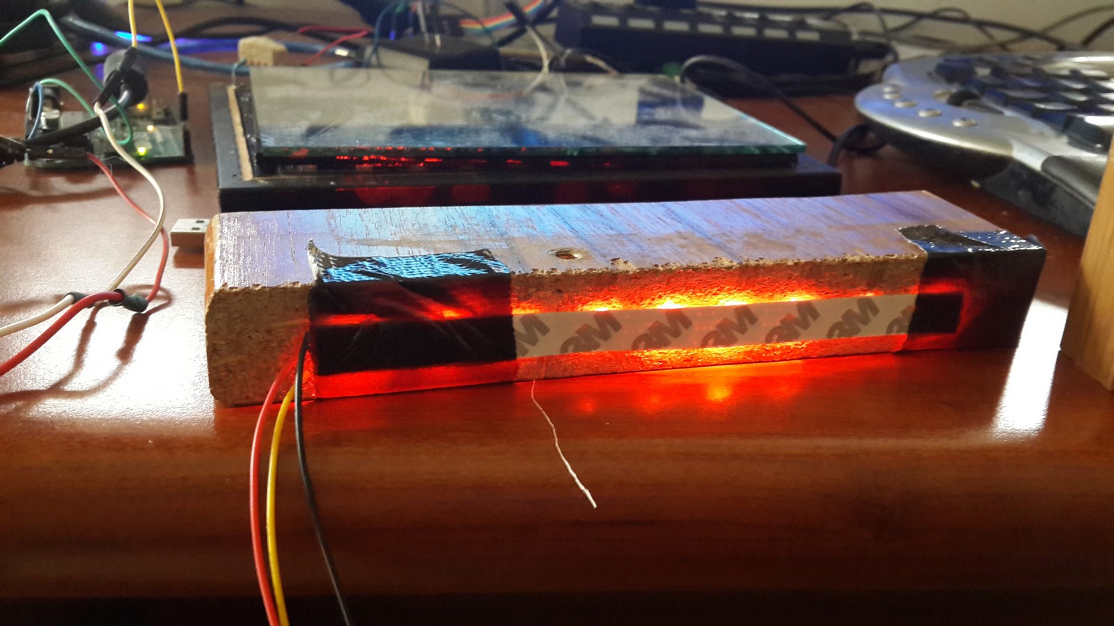 Leds inside wood