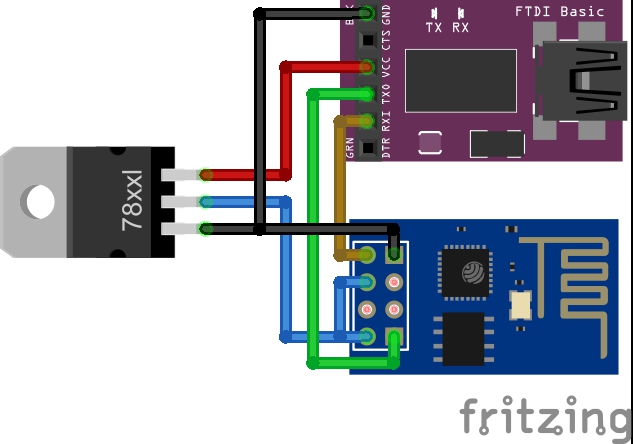 ESP8266 FTDI connection