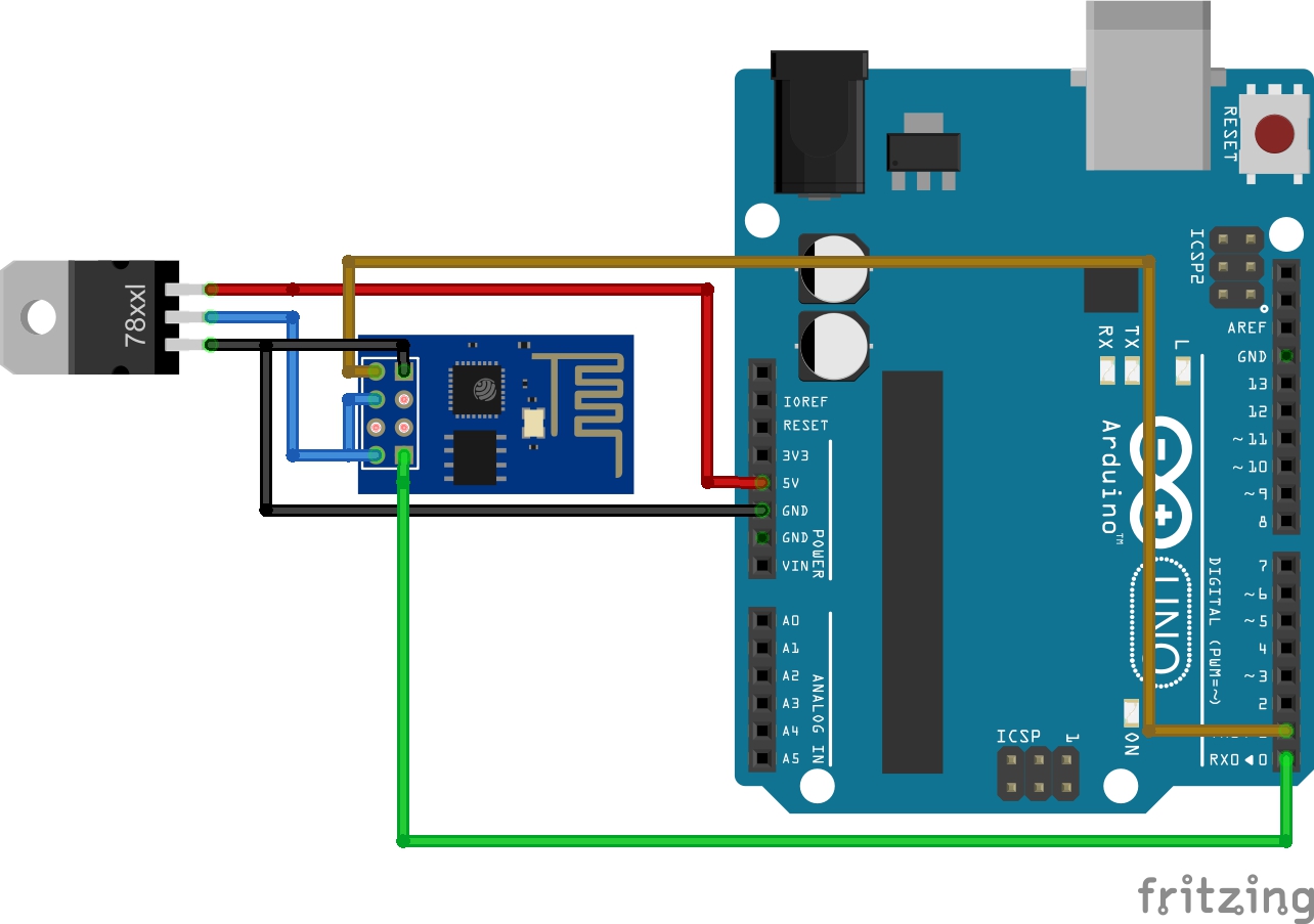 ESP8266 Arduino UNO connection