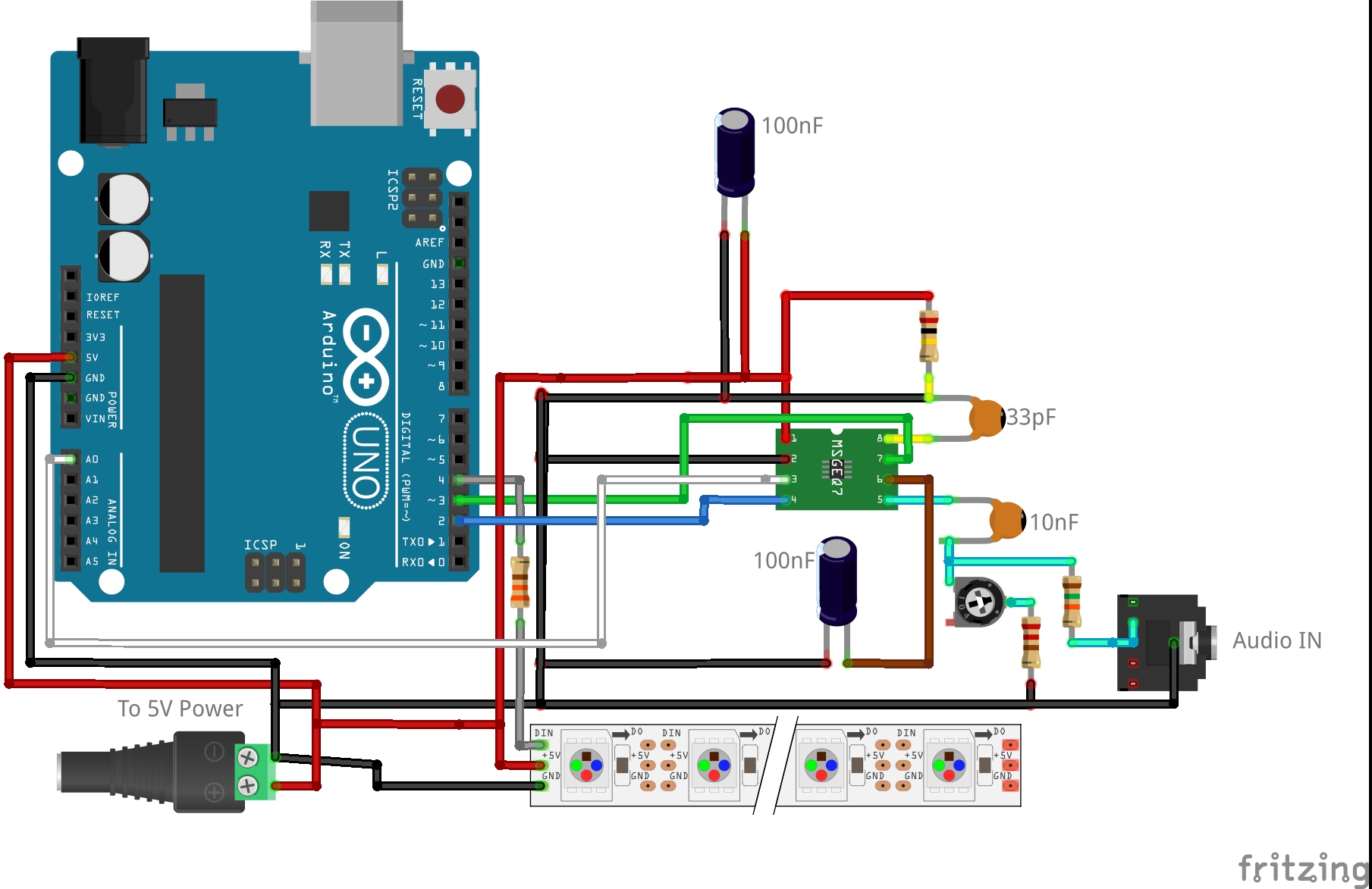 MSGEQ7 arduino