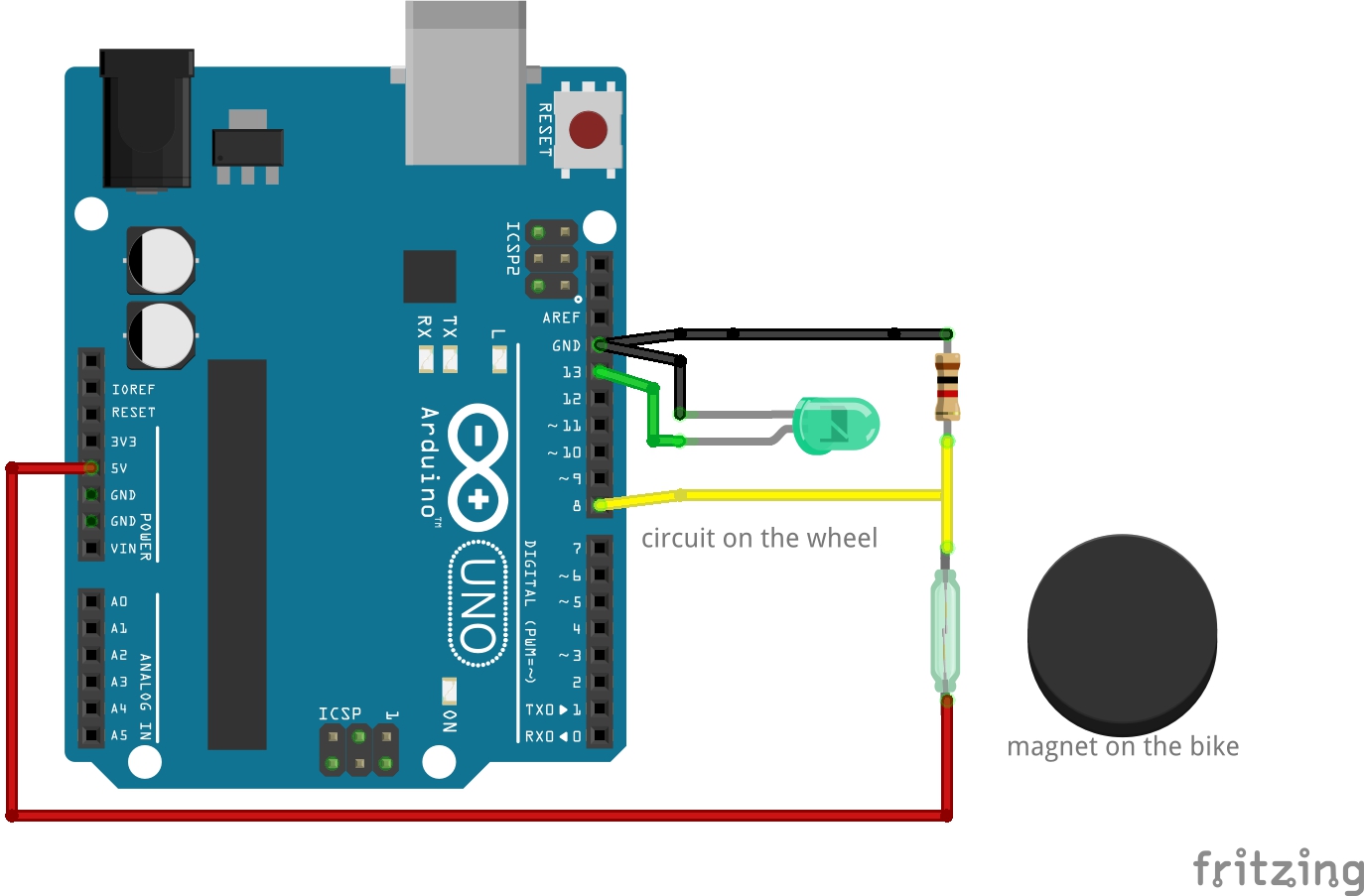 reed switch Arduino sketch