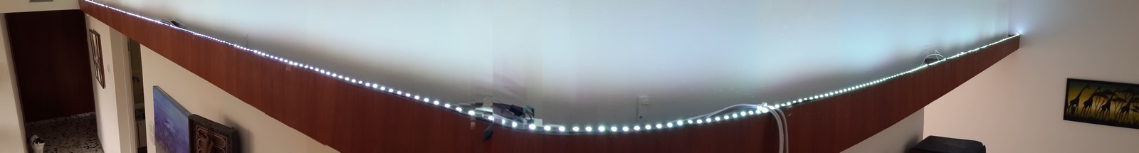 Led strip panorama picture