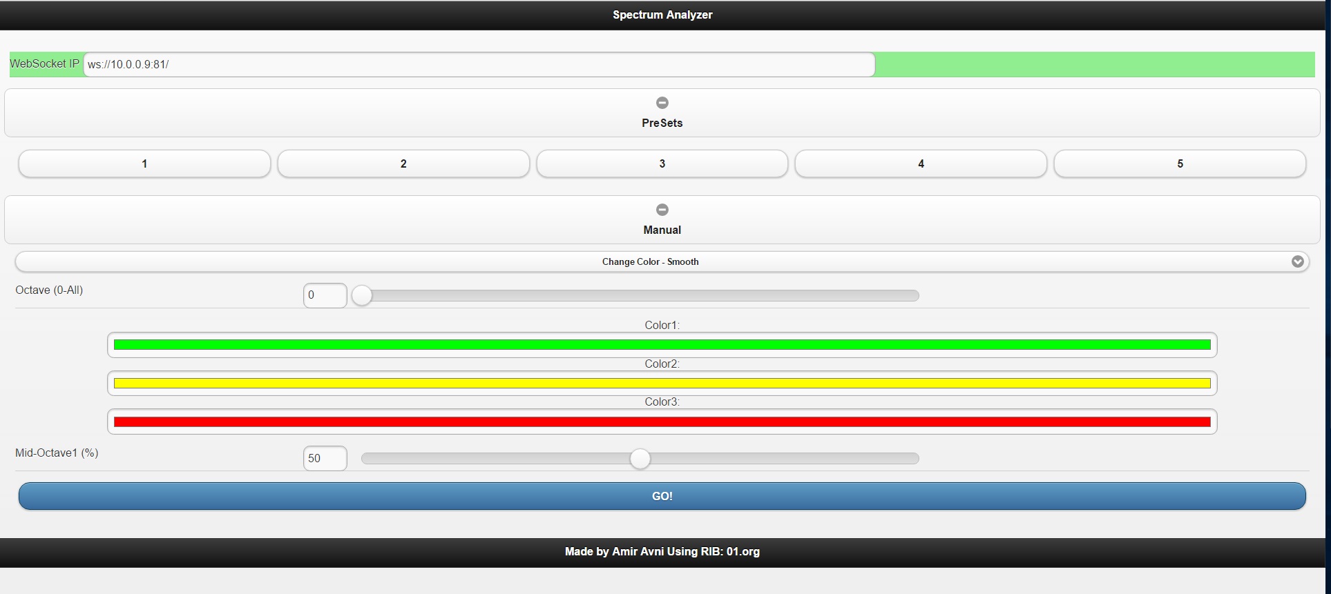 web interface websocket esp8266 WS2812 colors 1