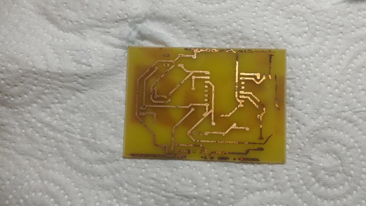PCB removing copper ESP8266 reed switch done
