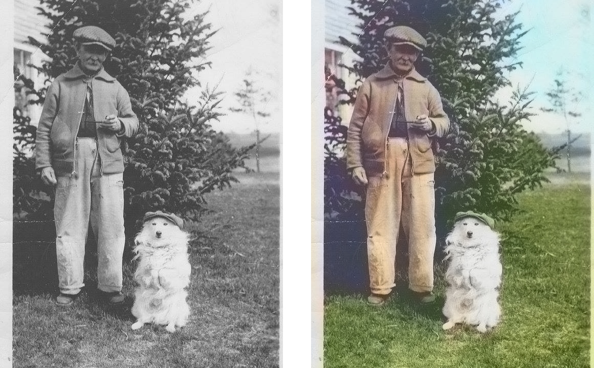 Colorized old photo Deep neural network example2