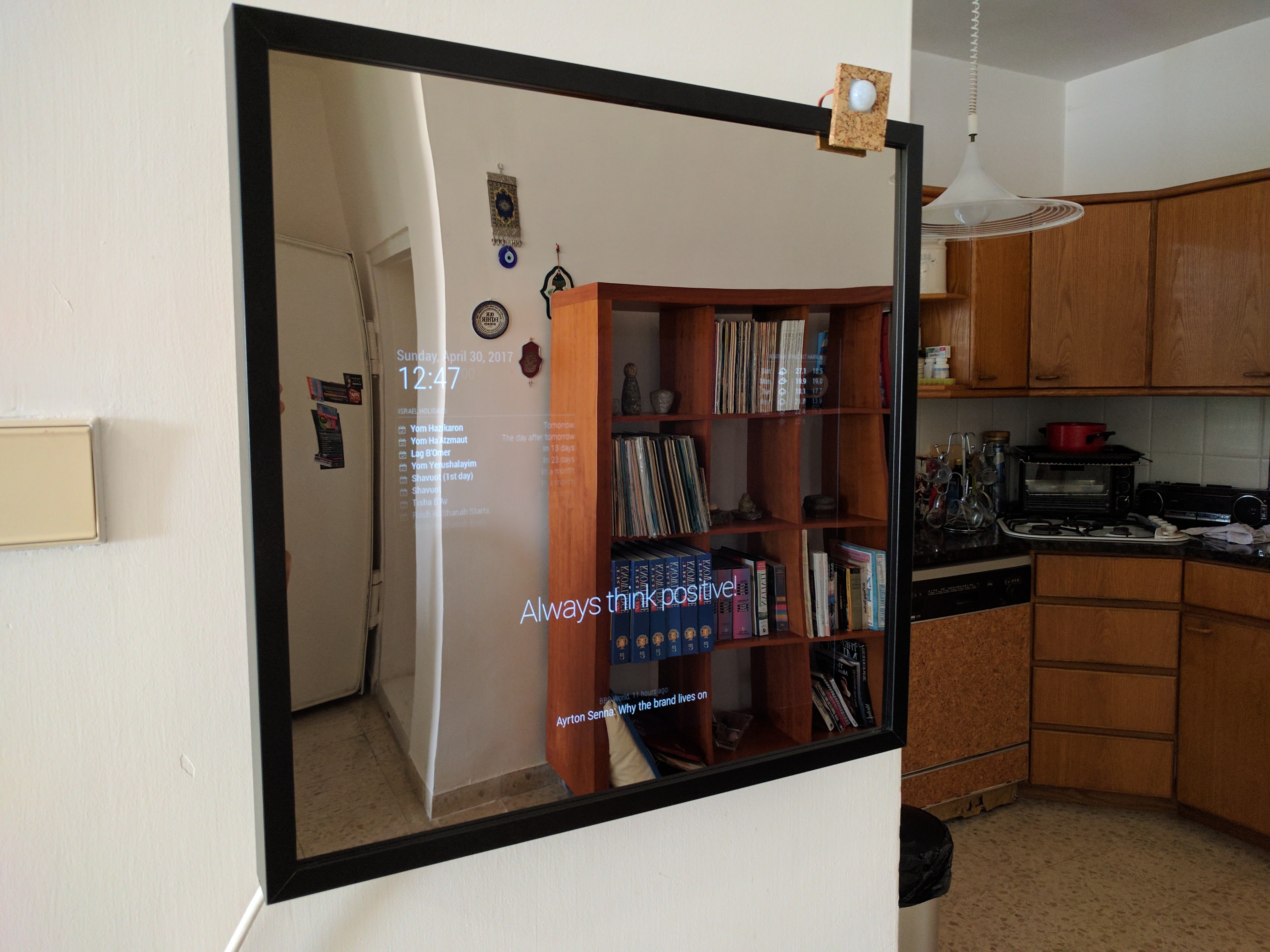 Construct a MagicMirror with a Raspberry Pi and inexpensive IKEA frame.