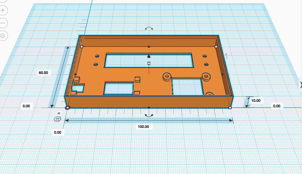 Enclosure Front dimensioned