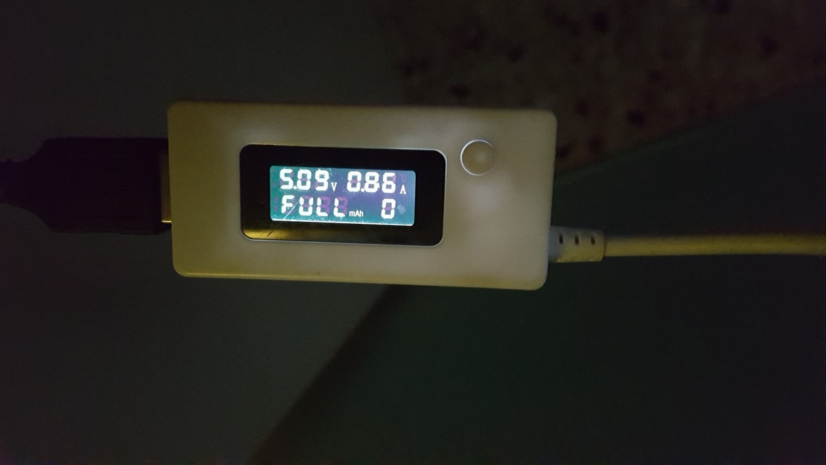 ESP8266 WS2812b ampere-meter day scenario