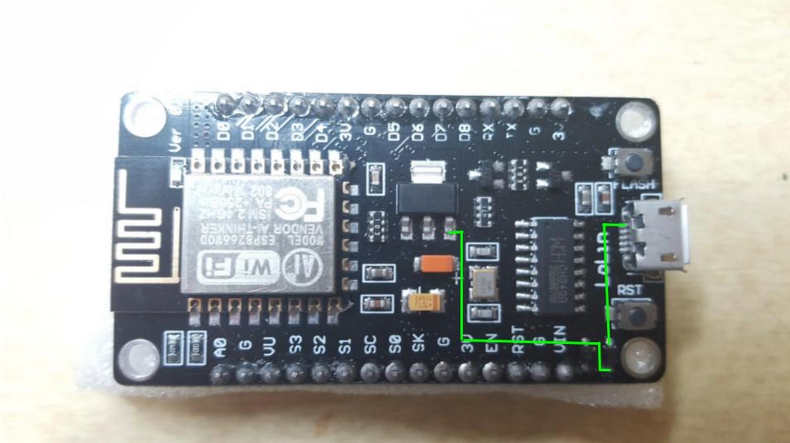 ESP8266 AMS1117 5V wiring