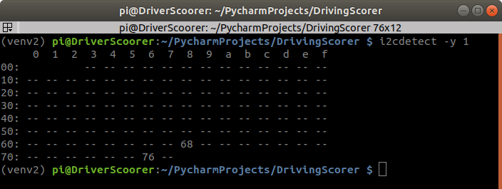i2cdetect -y 1