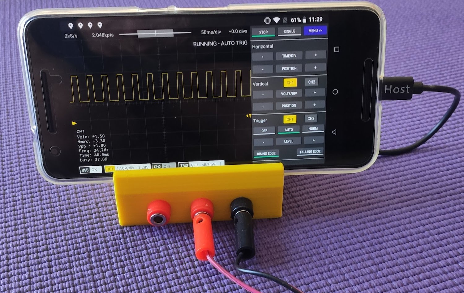 Make a Raspberry Pi Pico Oscilloscope with 3d Printed Case