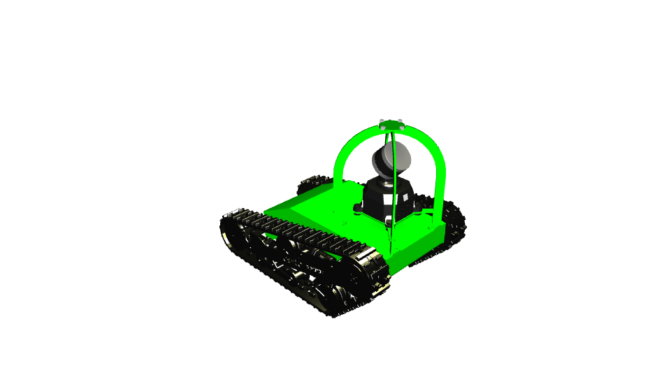 Model of tracked vehicle